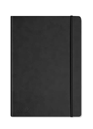 Image of Silvine A4 Executive Hardback Notebook/Journal Black - Lined 90gsm (160 Pages)