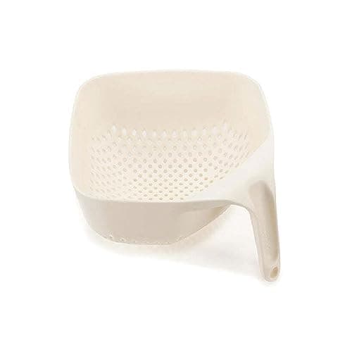 Image of Joseph Joseph Square Colander, Drainer, Food Strainer, Heat Resistant and Dishwasher Safe - White