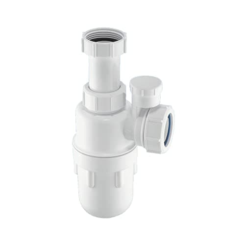 Image of McAlpine A10AV Anti-Syphon Adjustable Inlet Bottle Trap - White