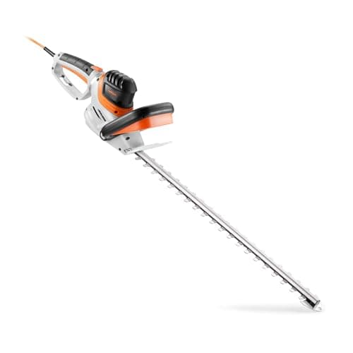 Image of VonHaus Hedge Trimmer Corded – Electric Cutter for Hedges, Bushes, Branches, Shrubs – 710W Motor, 61cm Blade, Dual Action Blades, 10m Cable, Blade Cover, Lightweight, Soft Grip Rotating Handle