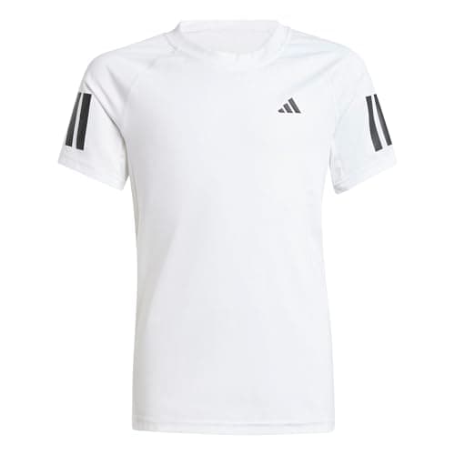 Image of adidas Girl's Girls Club Tennis T-Shirt, White, 7-8 Years