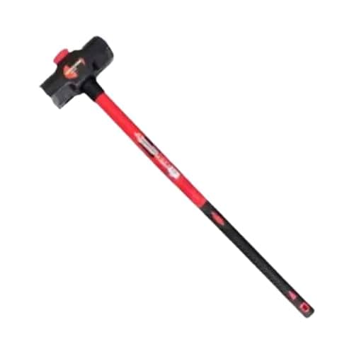 Image of Dunnet Tools 10lb Sledge Hammer with Forged Steel Construction | 16-Inch Fibreglass Handle | Demolition Tool for Breaker & Framing Tasks with Anti-Vibe Grip & Durable Wedge Design