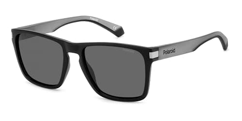 Image of Polaroid Pld 2139/s O6W/M9 MTBLK GREY Sunglasses Unisex Polycarbonate, Standard, 18