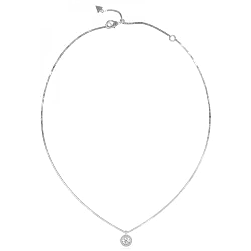 Image of GUESS Necklace 4G Crush JUBN04162JWRHT-U stainless steel, Silver, No Gemstone