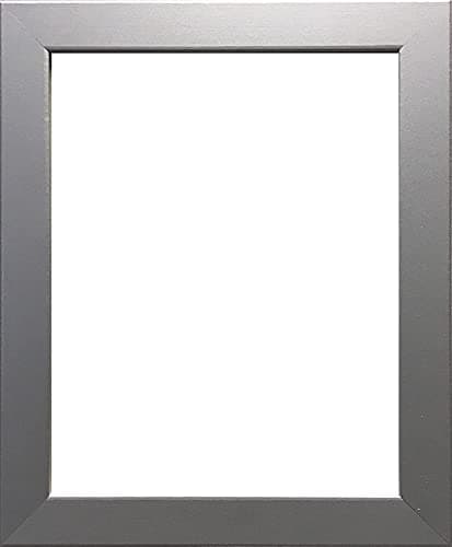 Image of 40x40cm Silver wooden effect Photo / Picture frame Wall Mountable with acrylic display