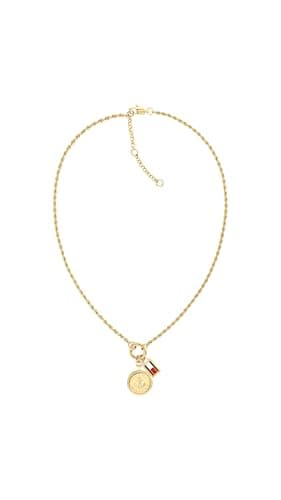 Image of Tommy Hilfiger Jewelry Women's Pendant Necklace In Stainless Steel with Yellow Gold Plating - 2781029