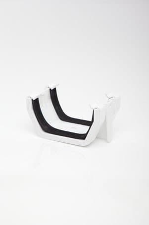 Image of POLYPIPE RS202 White Union Bracket for 112mm Square guttering System