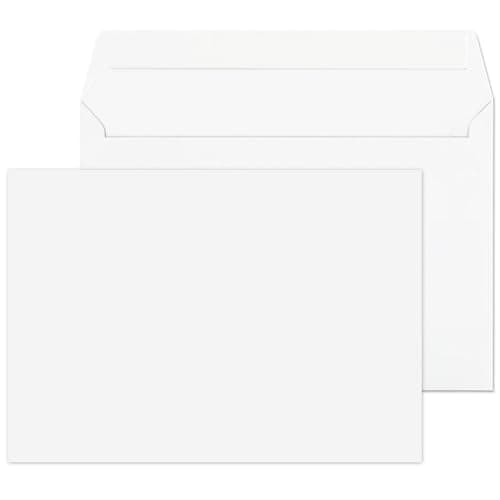 Image of 100 C6 White Envelopes - Self-Adhesive A6 Peel and Seal Mailing Envelopes for Office, Home, E-Commerce and Admin Usage, 11.4cm x 16.2cm Letter Envelopes (100 Envelopes, C6)