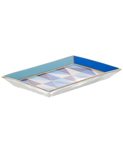 Image of Jonathan Adler Sorrento Rectangle Trinket Tray, Blue