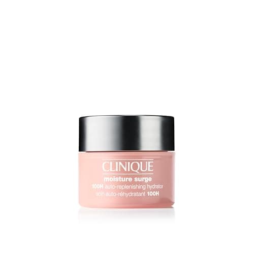 Image of Clinique Moisture Surge 100H Auto-Replenishing Hydrator Oil Free Face Moisturiser With Hyaluronic Acid + Aloe Vera Bioferment for All Skin Types | Hydrating + Moisturising, 15ml