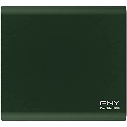 Image of PNY Pro Elite CS2060 Color Edition 250GB USB 3.2 Gen 2 Portable SSD Type-C Dark Green