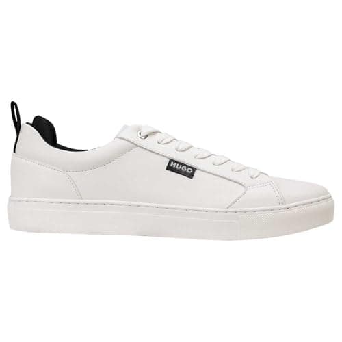 Image of Hugo Men's Morrie_Tenn_bpu 10271108 01 Tennis Trainers, Open White, 9.5 UK
