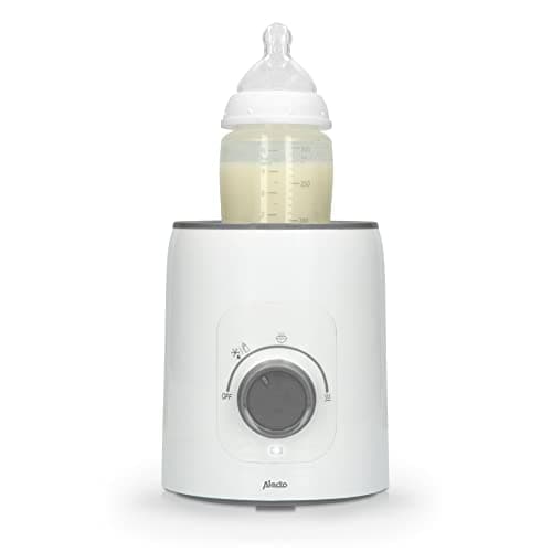 Image of Alecto BW600 Bottle Warmer Baby Steriliser for Baby Bottles - Baby Food Heater and BPA-Free Bottle Warmer - Baby Food Warmer White