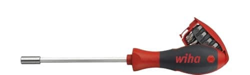 Image of WIHA 3809 Screwdriver with Built-In Bit Magazine Magnetic 1/4" x 120
