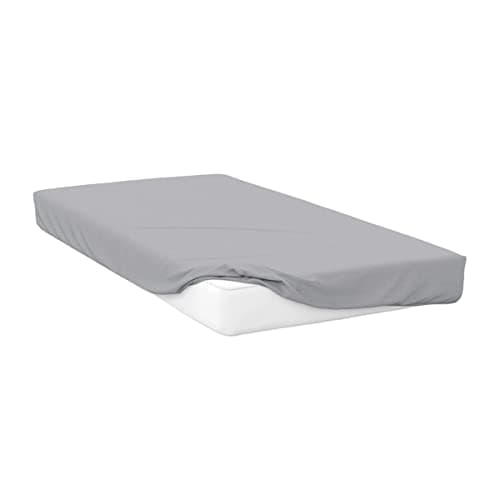 Image of Belledorm 400 Thread Count 100% Egyptian Cotton 12 Inch Deep Fitted Sheet, Platinum, Single