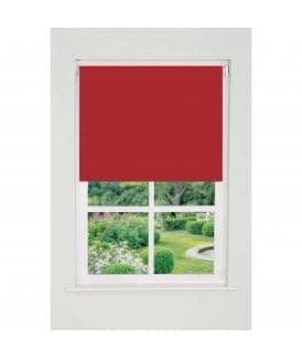 Image of Plain Straight Edge Daylight Roller Blind (165cm Drop) 75cm Red