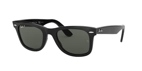 Image of Ray-Ban RB2140 901/58 Black RB2140 Wayfarer Sunglasses Polarised Fishing, Driving Lens Category 3 Size 50mm