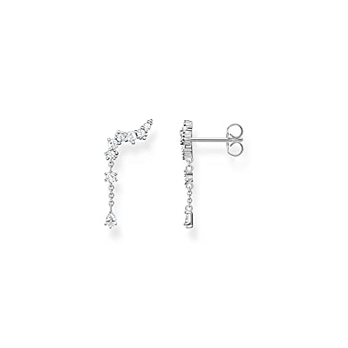 Image of Thomas Sabo Ear Climber Earrings with Ice Crystals