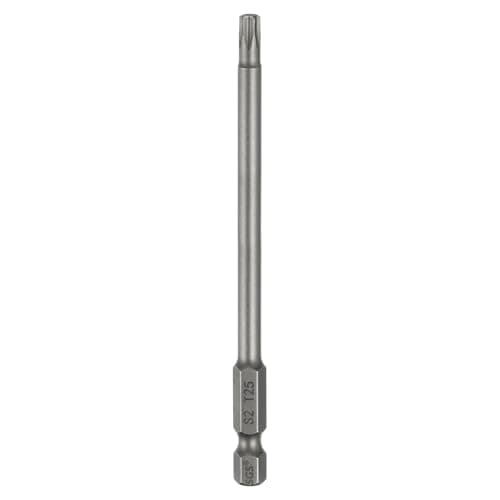 Image of sourcing map T25 Torx Head Screwdriver Bit 1/4" Hex Shank 4" (100mm) Long Magnetic No Hole Tip Tamper Proof 6 Point Star Screw Driver Drill Bits S2 Steel Industrial Power Screwdrivers