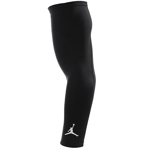 Image of Nike Jordan Shooter Sleeves – Basketball Arm Sleeve – Compression Wristband for Shooting, Training & Performance, Black/White, L/XL