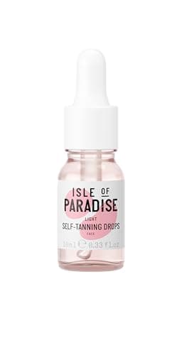 Image of Isle of Paradise Self Tanning Face Drops Light (10 ml) Add Self Tanning Drops to Skin Care Natural Ingredients & Vegan