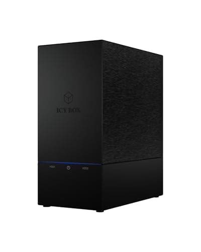 Image of ICY BOX IB-RD3621U3 External RAID System (0/1/Single/Large) for 2X 3.5 Inch SATA HDD, USB 3.0 (UASP), SATA III, Fan, Standby, Black, 60045
