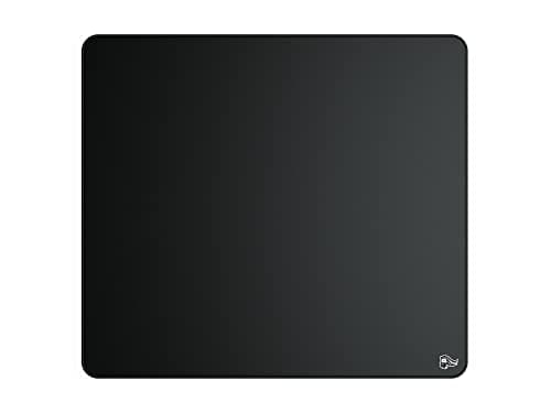 Image of GLORIOUS Gaming Elements FIRE Gaming Mousepad - Hybrid Cloth Cloth Surface for Precision Speed & Control, Stitched Edges, Anti Slip Base, Smooth Laminated Surface, FIRE (430 x 380 x 3mm) - Black