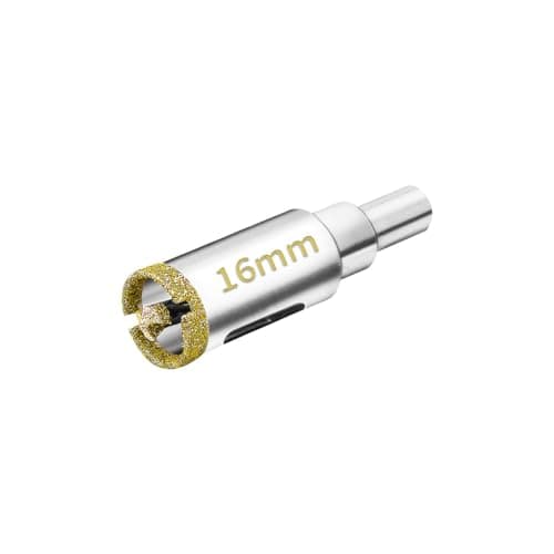 Image of Meccion Diamond Hole Saw with Pilot Center Drill Bit 16mm Diamond Core Hole Cutter for Tile, Porcelain, Glass, Marble, Ceramic