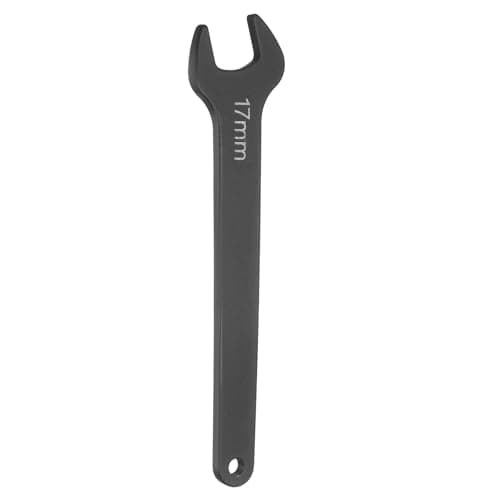 Image of sourcing map Single Open End Wrench 17mm Metric 15 Degree Offset Angle U-Shaped Open Ended Spanner Small Flat Head Blackening Wrench with Straight Shank for Automotive Repair Furniture Assembly