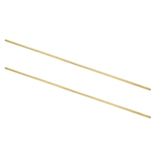 Image of sourcing map 2Pcs H62 Brass Round Tube, 4mm OD 0.5mm Wall Thickness 300mm Length Seamless Precision Straight Pipe Tubing for DIY Projects Crafts Gardening Industry Precision Applications