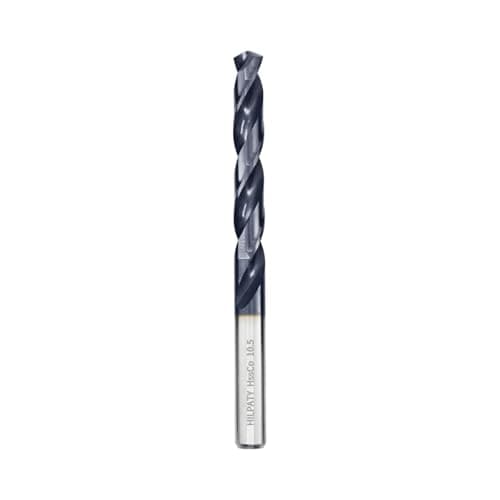 Image of Hilpaty Cobalt Drill Bits 10.5mm x 1pc M35 HSS Drill Bit for Metal, AlTiN Coating, Standard DIN 338 (10.5mm x 133mm x1pc)
