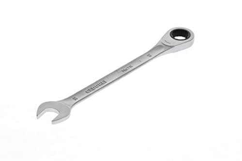 Image of GEDORE Open-ended spanner with ring ratchet, AF 30 mm, Flat, Bi-hex, UD profile, Spanner, 7 R 30