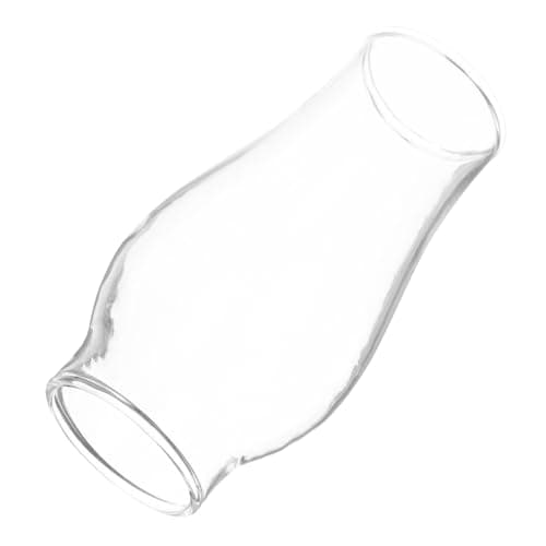Image of Garneck Hurricane Lamp Parts Kit Glass Oil Lamp Shade Replacement Small Chimneys Emergency Lighting Accessory