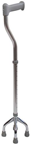 Image of Aidapt Small‑Base Quad Cane/Tetrapod – Height‑Adjustable Walking Stick with Non‑Slip Rubber Ferrules, 10 Height Settings for Extra Stability, 715–965 mm Range
