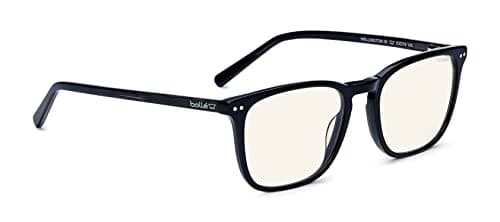 Image of Bollé Safety PRBWELL108 WELLINGTON Sunglasses, Colourless PC Lens, Blue Light Blocker Workwear Glasses Eye Protection Spectacles Screen Computer Eyewear– 1 pair-Black