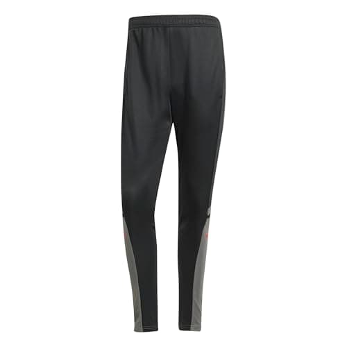 Image of adidas Men's SQUADRA25 Training Pant, Black/Team Grey Four/Pure Ruby, XL Long