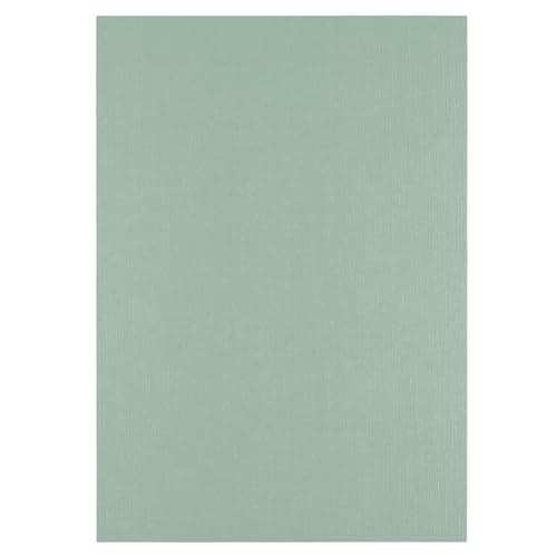 Image of Florence Linen Cardstock A4 Green (Iguana) - 10 Sheets of 250 GSM Coloured Paper - Card Making Supplies for Scrapbooking and Other Crafts