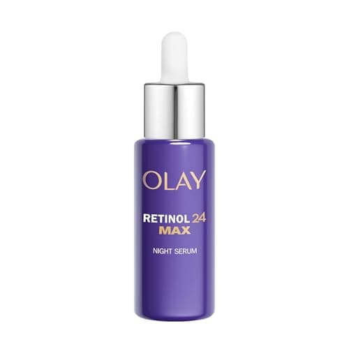 Image of Olay Retinol 24 MAX* Night Serum for Face, Skincare with +40%* Glycerin. Anti Ageing Renewal Skin Care with 3 Actions: Smooths, Renews and MAX* Hydrates, 40ml (*vs Retinol24 Night Serum)