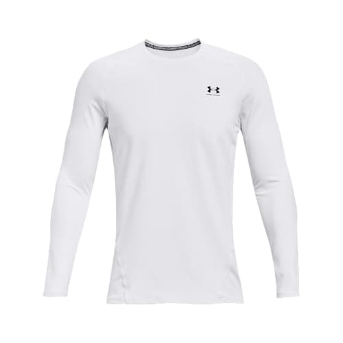 Image of Under Armour Men UA CG Armour Fitted Crew, Warm Functional Shirt for Men, Lightweight Tight-Fit Long-Sleeve Sports Top , Thermal Long-Sleeve Shirt