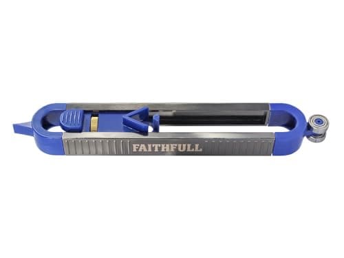 Image of Faithfull Profile Scribing Gauge with Adjustable Pencil Holder - Multi Colour, One Size