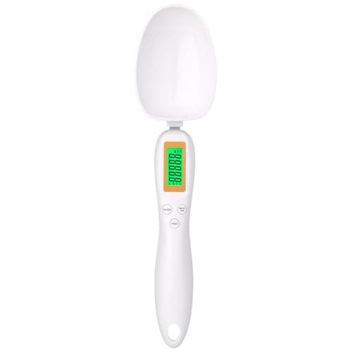 Image of Mafiti Digital Measuring Spoon, Weighing Spoon Scale 500g / 0.1g High Precision with LCD Screen Display for Kitchen Gadgets Daily Meals and Pet/Dog/Cat Food Measuring Scoop