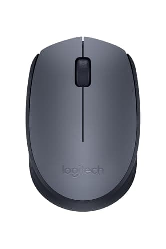 Image of Logitech M170 Wireless Mouse, 2.4 GHz with USB Mini Receiver, Optical Tracking, 12-Months Battery Life, Ambidextrous PC/Mac/Laptop - Grey/Black (Renewed)