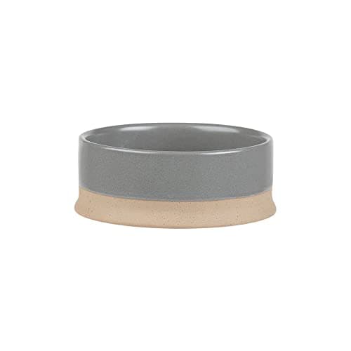 Image of Scruffs Scandi Non Tip Small Stoneware Pet Food Bowl 14 cm x 14 cm x 5 cm Grey