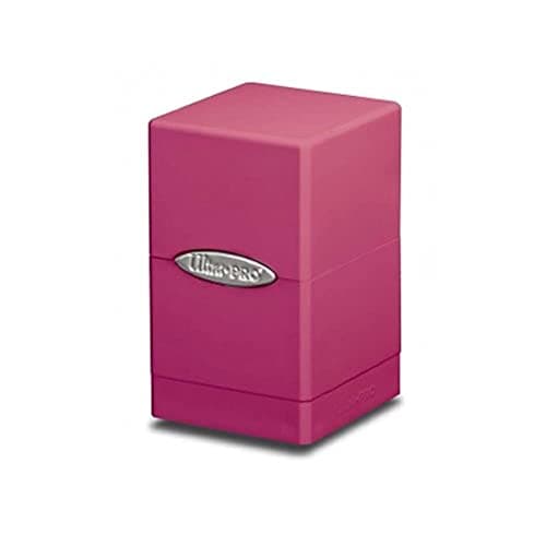 Image of Ultra Pro 330577 DECKBOX Satin Tower C6 Card Game (Bright Pink)
