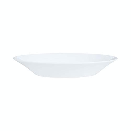 Image of White 18pc Opal Glass Dinner Set Dinnerware Tableware Modern (6 Soup Bowls)