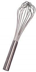 Image of Samuel Groves Professional French Piano Stainless Steel Wire Whisk (8 Wire French Whisk, 16")