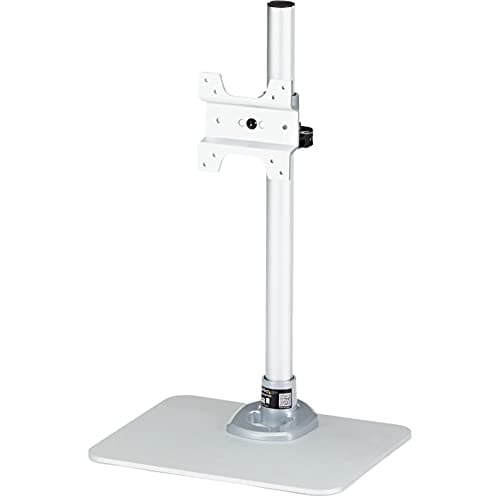 Image of StarTech.com Single Monitor Stand - Adjustable - Supports Monitors 12'' to 34'' - Premium - Single Screen VESA Monitor Mount Stand - Silver (ARMPIVSTND)