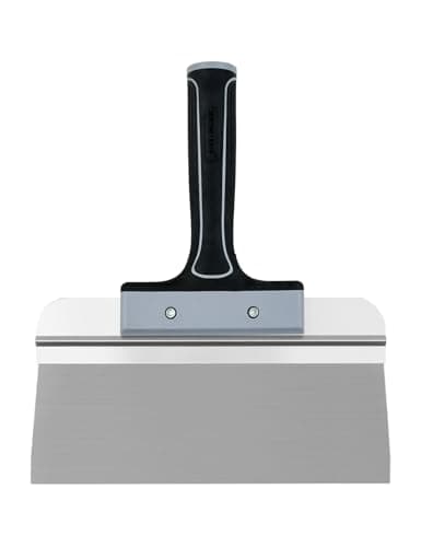 Image of ROLLINGDOG 250mm Taping Knife - 10 inch Drywall Taping Knife,Threaded End Can be Attached to Extension Pole,Stainless Steel Blade,Ideal for Skimming and Smoothing Walls and Ceilings