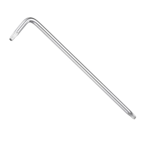 Image of TA-VIGOR T9 Tamper Proof Torx Star Key Bit Wrench, L-Shape Torx Allen Key S2 Steel Wrench with Holes on Both Ends - 1 Pcs