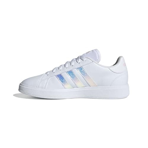 Image of adidas Women's Grand Court Base 2.0 Shoes, Cloud White/Cloud White/Clear Pink, 4 UK